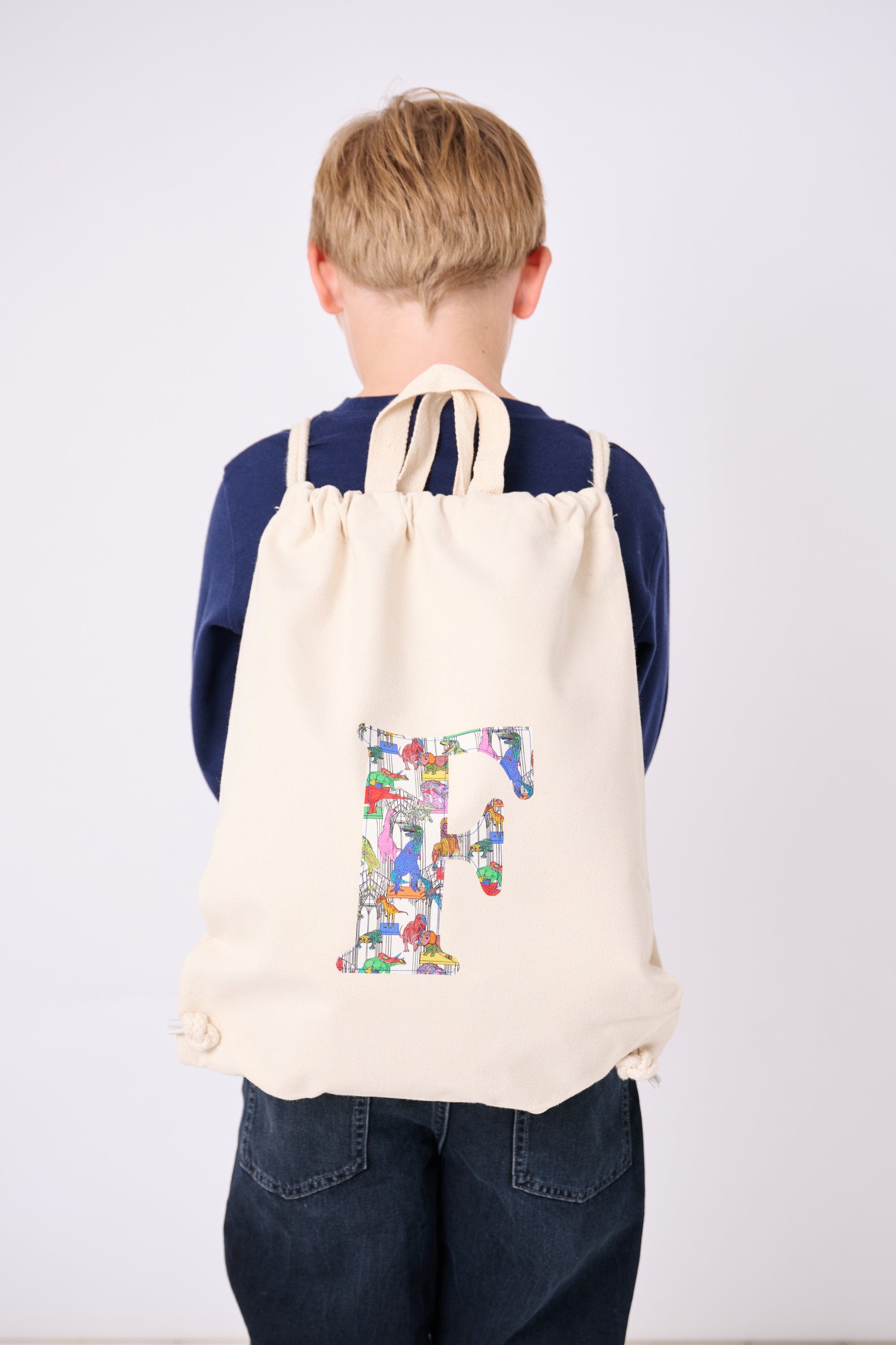 Personalised Liberty Print Drawstring Backpack