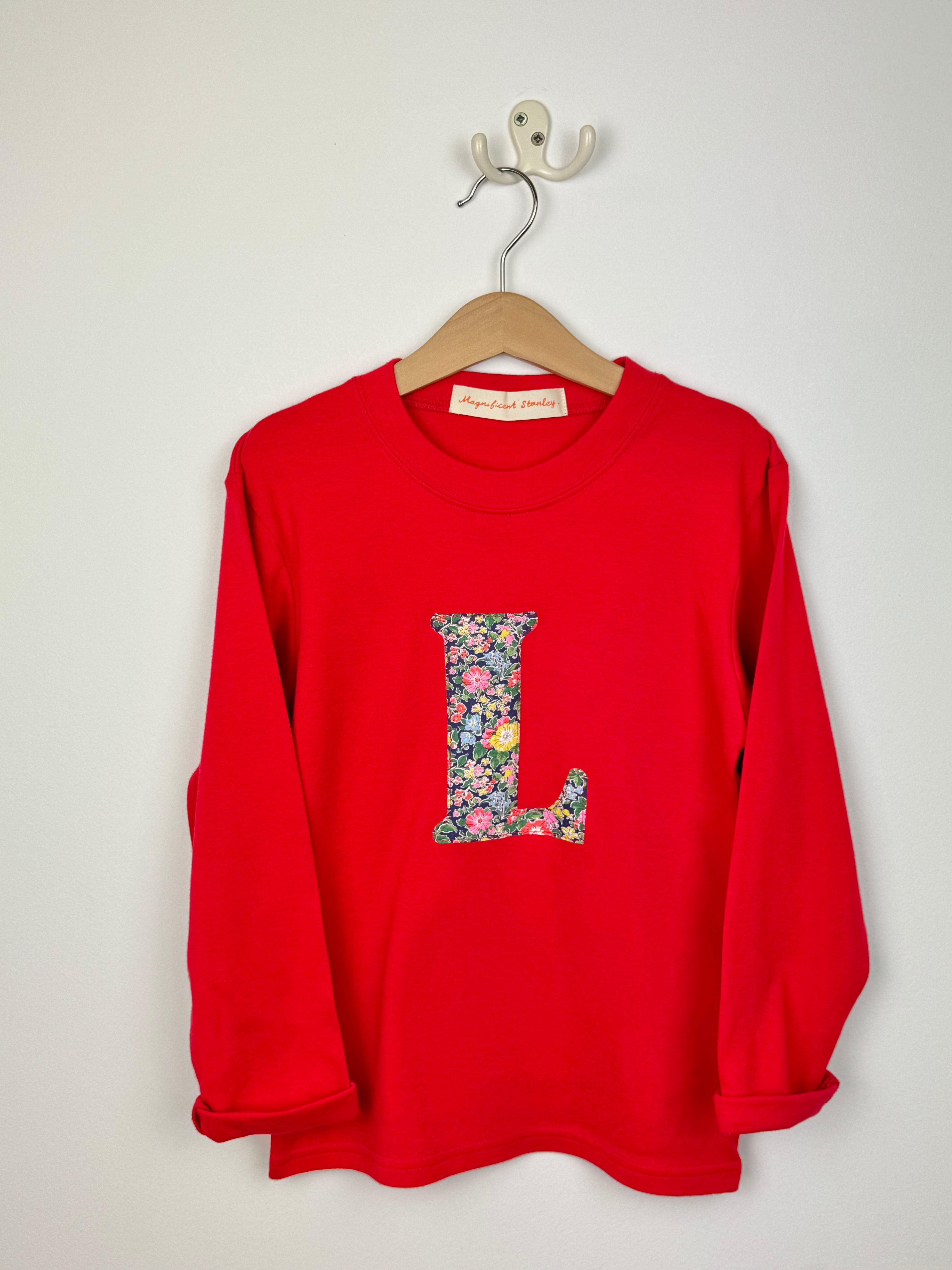 Magnificent Stanley 'L' Clare Rich Red L/S Tee 4-5yrs