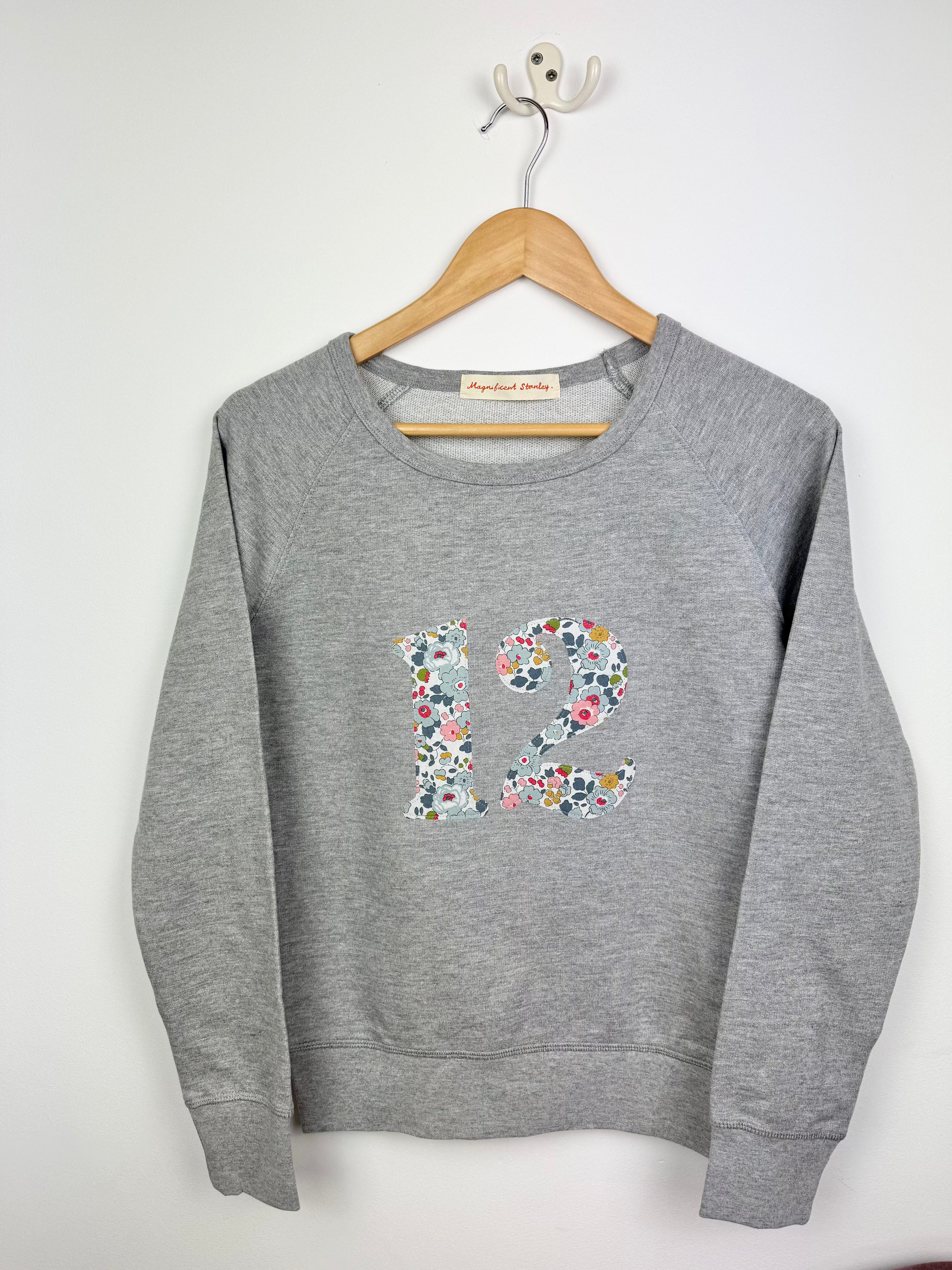 Magnificent Stanley Ladies Sweatshirt '12' Betsy Grey Grey Sweatshirt XXS