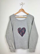 Magnificent Stanley Ladies Sweatshirt Heart Capel Floret Ladies Grey Sweatshirt M/L