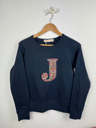 Magnificent Stanley Ladies Sweatshirt 'J' Emma Louise Navy Sweatshirt XXS