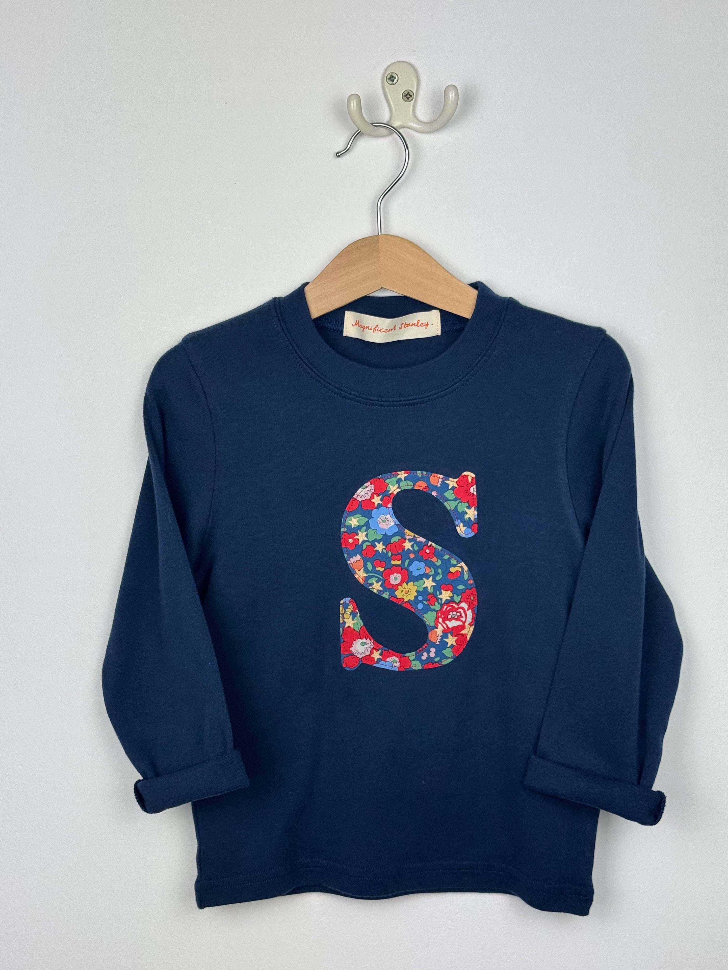 Magnificent Stanley 'S' Betsy Star Navy L/S Tee 1-2yrs