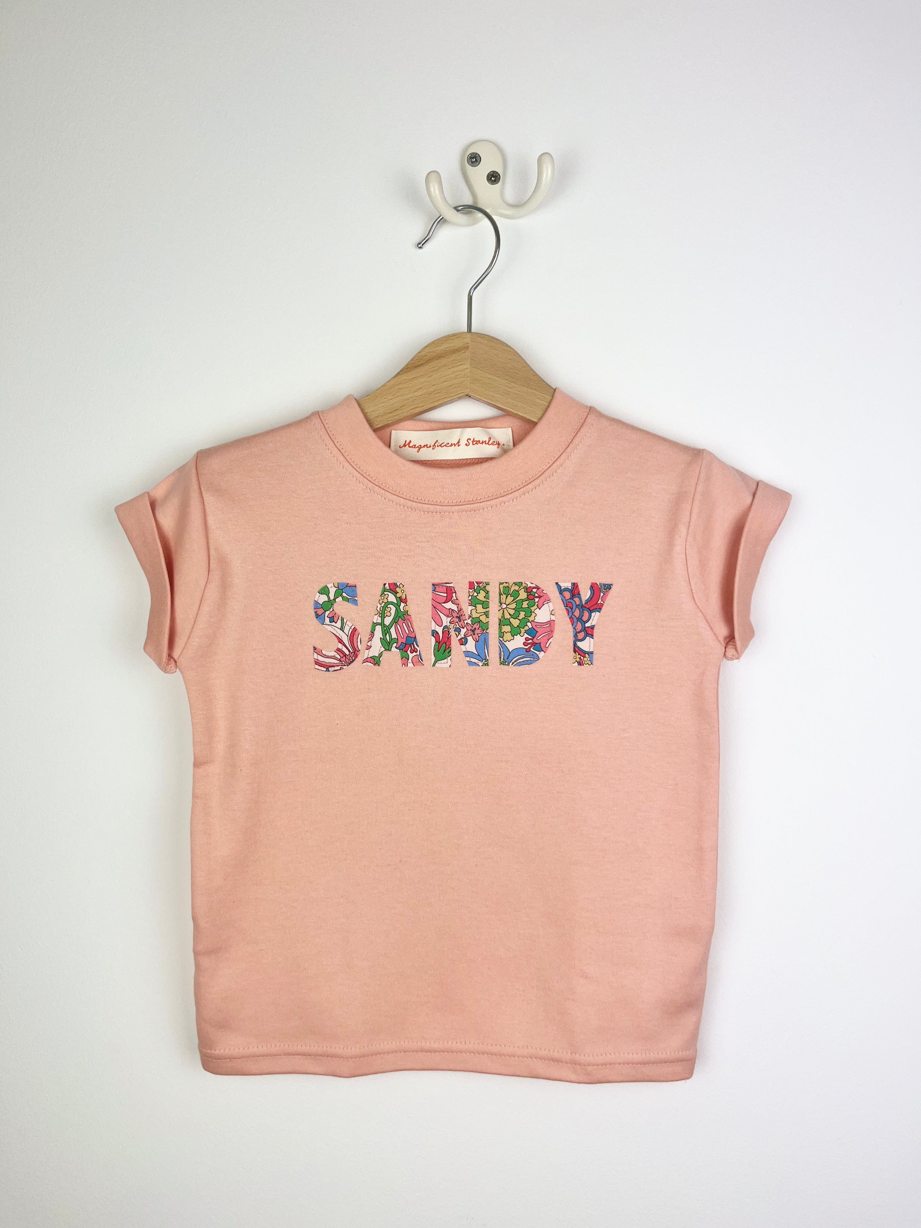 Magnificent Stanley 'Sandy' Rainbow Garden Pink Tee 1-2yrs