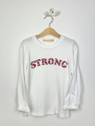 Magnificent Stanley STRONG Hop On Hop Off White L/S Tee 4-5yrs