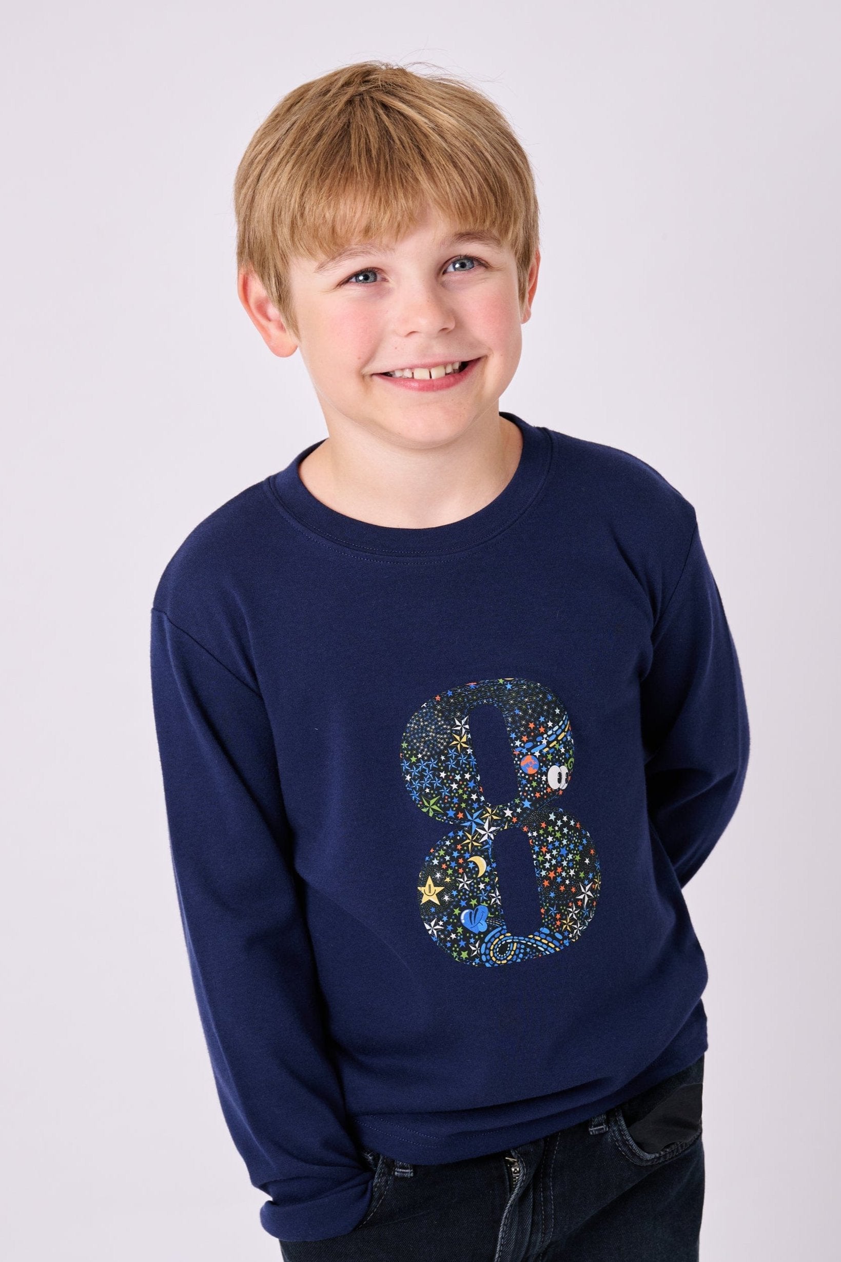 Magnificent Stanley Tee Number Navy T-Shirt in Adelajda in Space Liberty Print