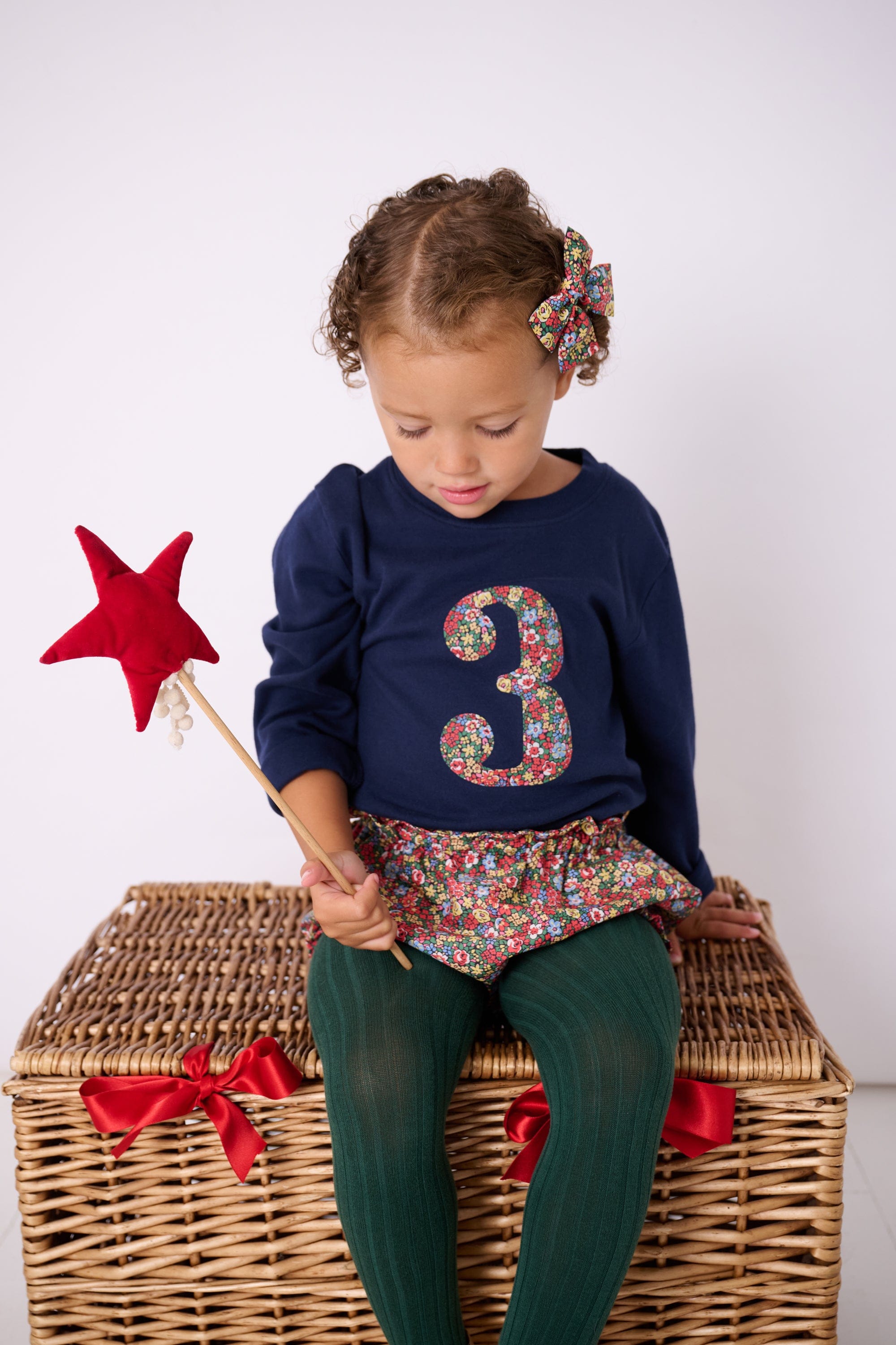 Magnificent Stanley Tee Number Navy T-Shirt in Emma Louise Liberty Print