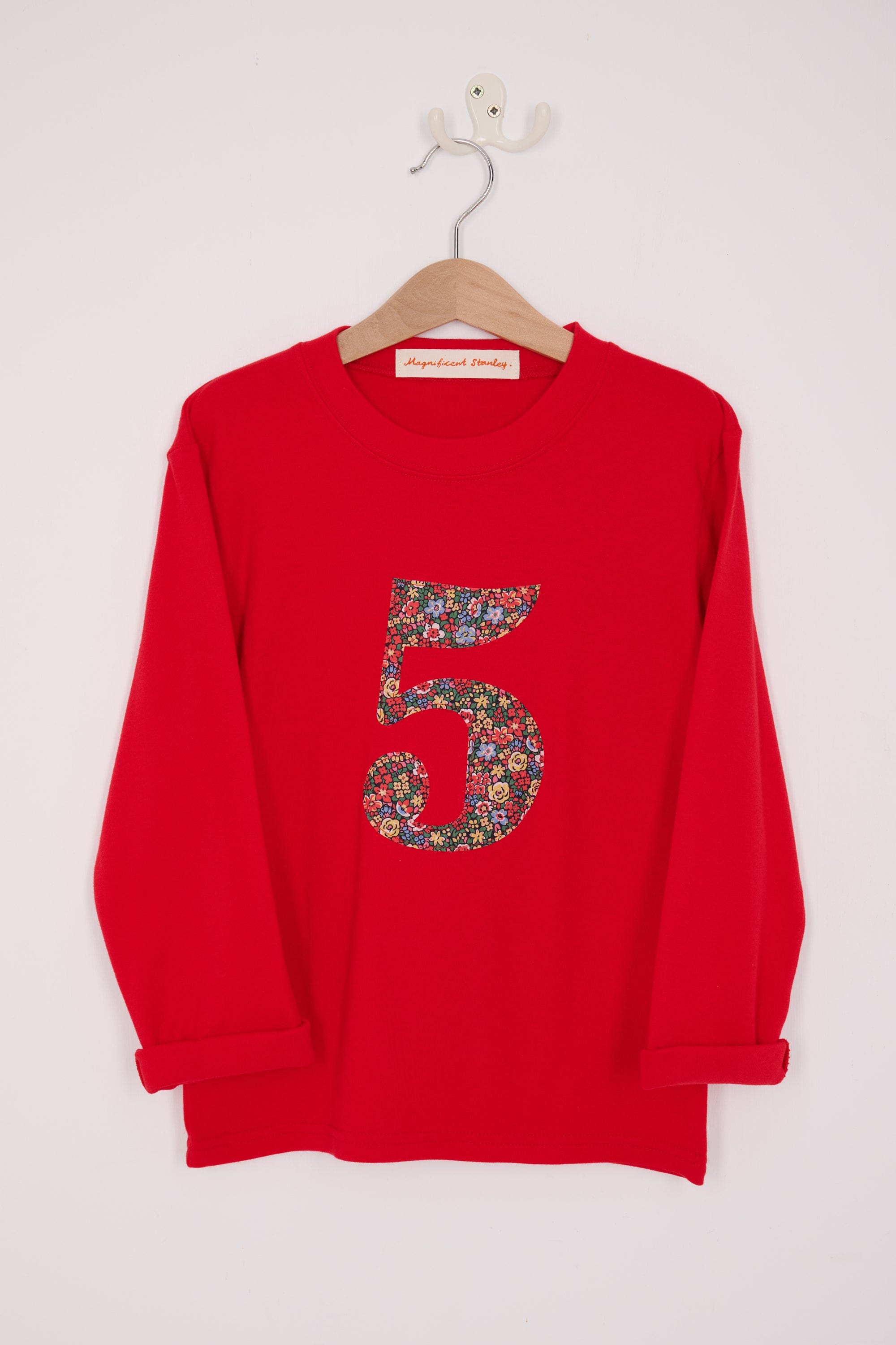 Magnificent Stanley Tee Number Red T-Shirt in Emma Louise Liberty Print