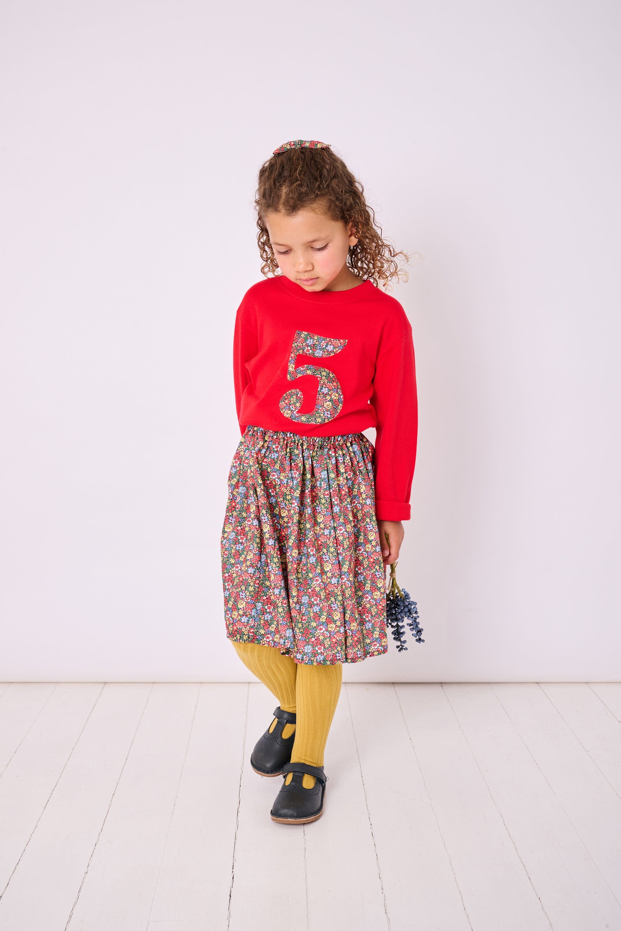 Magnificent Stanley Tee Number Red T-Shirt in Emma Louise Liberty Print