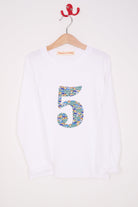 Magnificent Stanley Tee Number White T-Shirt in Hop On Hop Off Liberty Print