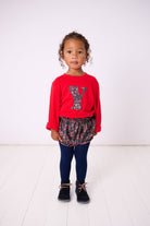 Magnificent Stanley Tee Personalised Red T-Shirt in Capel Floret Liberty Print