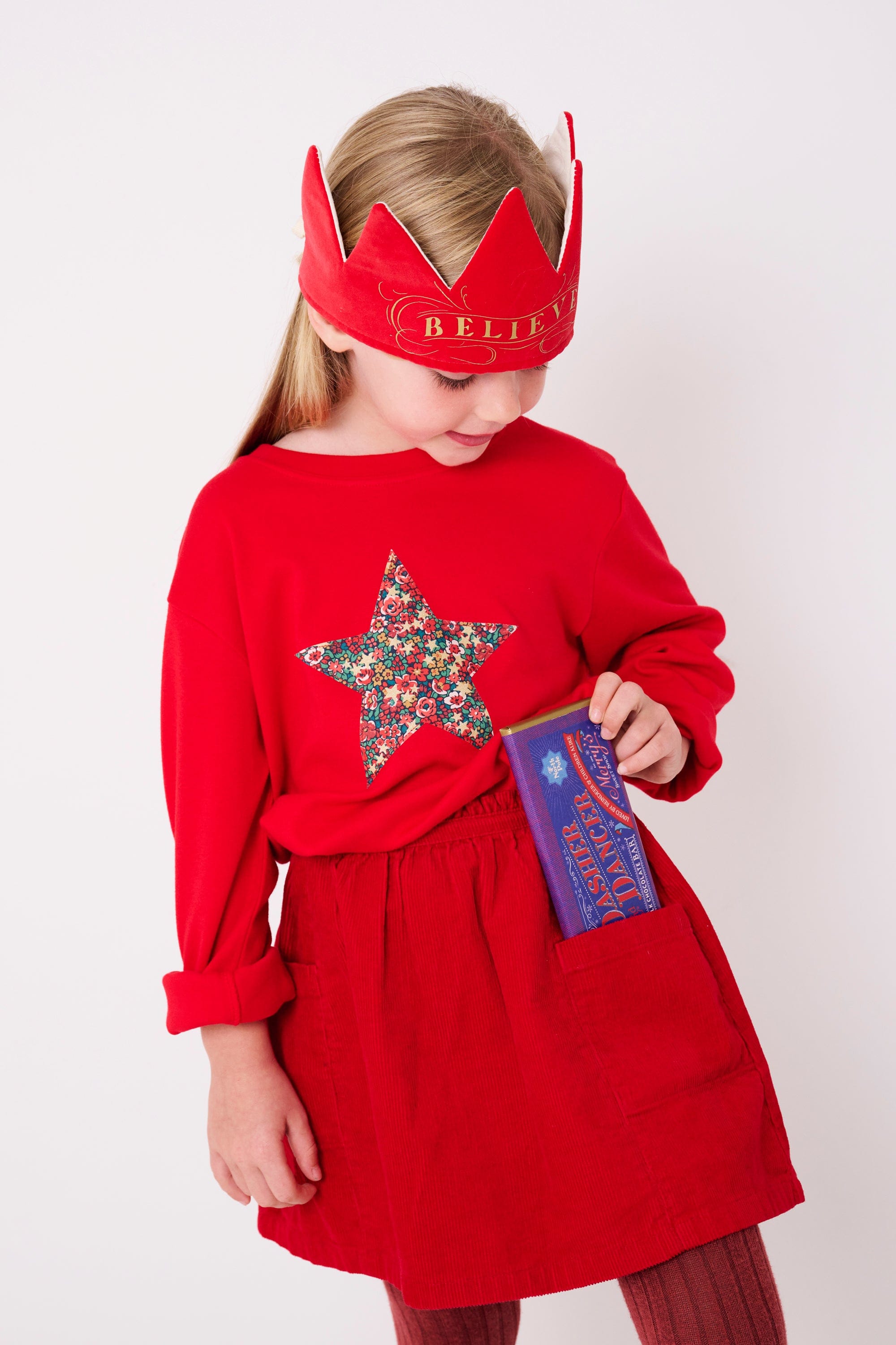 Magnificent Stanley Tee Red Star T-Shirt in Emma Etoile Liberty Print