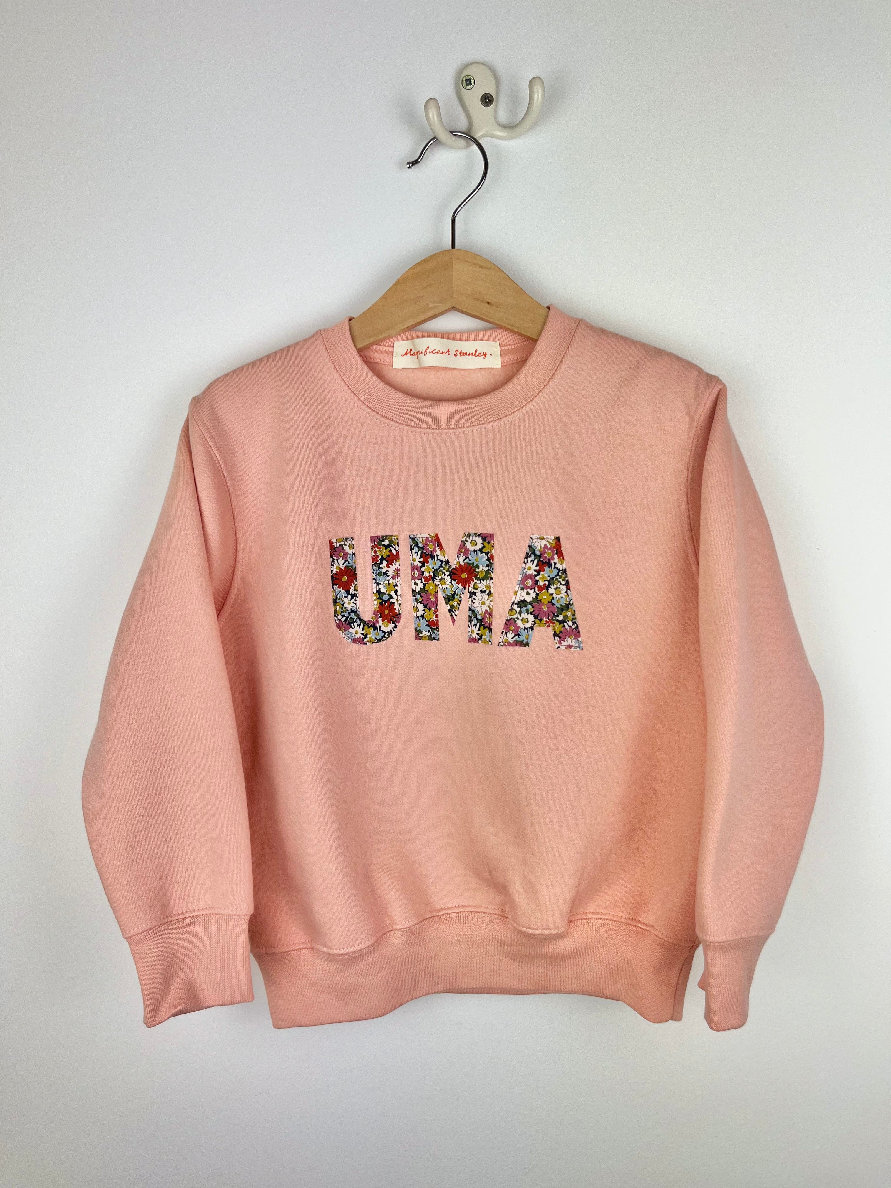 Magnificent Stanley 'UMA' Libby print Pink Sweatshirt 3-4yrs