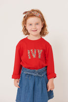 Magnificent Stanley Tee Name Red Tee in Choice of Liberty Print